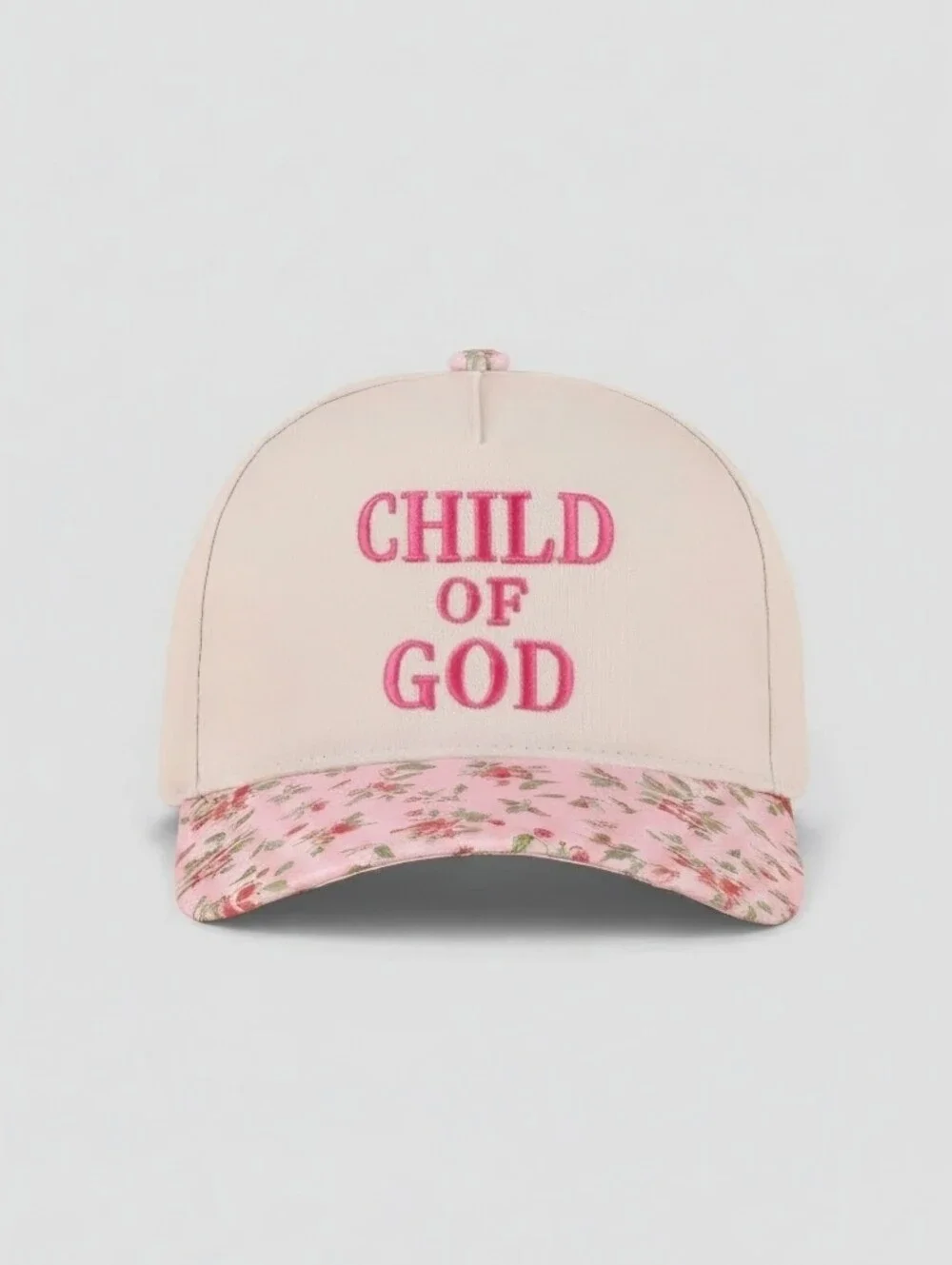 New! Child of God Floral Pink Baseball Cap Hat